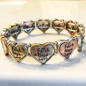 🆕 Faith, Hope, Love Stretch Bracelet